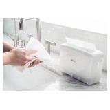 EZbrnd Countertop SLIMFOLD Hand Towel Dispenser for Kitchen/Bathroom/Office/RV/Airbnb, Guest Towel Holder, White