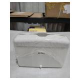 EZbrnd Countertop SLIMFOLD Hand Towel Dispenser for Kitchen/Bathroom/Office/RV/Airbnb, Guest Towel Holder, White