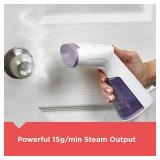 BLACK+DECKER Compact Handheld Steamer, HGS012P, 25-Second Heat Up, 1000 Watts, Removes Wrinkles from Fabrics, Clothing and Upholstery