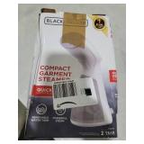 BLACK+DECKER Compact Handheld Steamer, HGS012P, 25-Second Heat Up, 1000 Watts, Removes Wrinkles from Fabrics, Clothing and Upholstery