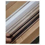 Soundproof Acoustic Wood Slat Wall Panels - 47.24 x 12.6 (4 Pack) - Noise Reducing Decorative Wall Panels for Home, Office, Studio, Light Brown