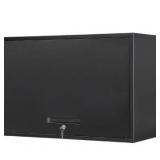 Metal Garage Wall Cabinet with Doors and Shelves, Wall Mounted Metal Storage Cabinet
