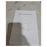 Metal Garage Wall Cabinet with Doors and Shelves, Wall Mounted Metal Storage Cabinet