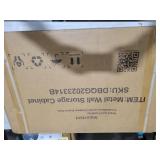 Metal Garage Wall Cabinet with Doors and Shelves, Wall Mounted Metal Storage Cabinet