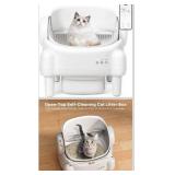 Self Cleaning Litter Box,Open Top Automatic Litter Box with App Control for Multiple Cats,