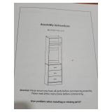 Freestanding 2FT Closet System with 3 Wood Drawers, 24\" Closet Organizer System with Hanging Rod & Shelves, Walk-in Closet Systems for Small Closet, White Oak