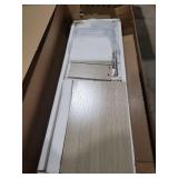 Freestanding 2FT Closet System with 3 Wood Drawers, 24\" Closet Organizer System with Hanging Rod & Shelves, Walk-in Closet Systems for Small Closet, White Oak