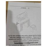 Vabches Makeup Vanity Desk, Vanity Mirror with Lights Desk and Chair,Makeup Table with 3 Large Drawers and 2 Cabinets, Time and Temperature Display, 3 LED Lighting Modes Adjustable, Brown