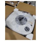 Automatic Smart Cat Litter Box, Large Capacity Self-Cleaning Litter Box with Infrared/Gravity/Ambient Light Function(Model B), White