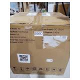 Automatic Smart Cat Litter Box, Large Capacity Self-Cleaning Litter Box with Infrared/Gravity/Ambient Light Function(Model B), White