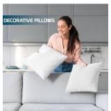 Throw Pillows Set of 3, White