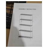 5-Tier Heavy Duty Adjustable Shelves, Metal Storage Rack Black