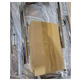 Clothes Rack, Rolling Clothing Garment Rack with 2 Hanging Rods and 2 Storage Shelves