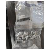 Dresser for Bedroom with LED Lights & Power Outlets Dresser with 8 Drawers Fabric Dressers & Chests of Drawers for Bedroom, Sturdy Metal Frame, Acrylic Plates (Charcoal Black)