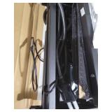 Dresser for Bedroom with LED Lights & Power Outlets Dresser with 8 Drawers Fabric Dressers & Chests of Drawers for Bedroom, Sturdy Metal Frame, Acrylic Plates (Charcoal Black)