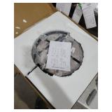 Nesting Tables Set of 2, Round Coffee Table, Small Nesting Coffee Table with Adjustable Non-Slip Fee, Wood Grain Top Nesting Tables for Living Room, Bedroom (Wood Grain Brown)