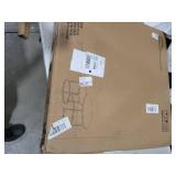 Nesting Tables Set of 2, Round Coffee Table, Small Nesting Coffee Table with Adjustable Non-Slip Fee, Wood Grain Top Nesting Tables for Living Room, Bedroom (Wood Grain Brown)