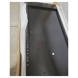 Metal Storage Cabinet with Doors and Shelves,Garage Storage Cabinet with Lock,Black Grey Metal Cabinets with Locking Doors,Steel Cupboard for Home,Office,Garage Cabinets