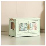 Collapsible Storage Boxes Medium Stackable Clear Plastic Wardrobe Storage Box Organizer 16.9\"x 10.8\"x 10.6\"