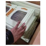 Collapsible Storage Boxes Medium Stackable Clear Plastic Wardrobe Storage Box Organizer 16.9\"x 10.8\"x 10.6\"