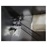 2 Drawer File Cabinet, Metal Filing Cabinet with Lock for Office Legal/Letter Size, Black, Fully Assembled Except Wheels