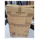 2 Drawer File Cabinet, Metal Filing Cabinet with Lock for Office Legal/Letter Size, Black, Fully Assembled Except Wheels