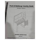 Makeup Vanity Desk with Mirror and Lights, 47.3