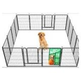 FXW Rollick Unleashed Dog Playpen for Indoor, Yard, RV Camping, 40 inch 16 Panels for Medium and Large Dogs Patented