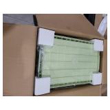 Foldable Plastic Storage Bin Cabinet with Wheels and Doors 4 Tier Bathroom Floor Organizer for Kitchen Laundry Toilet Collapsible Stackable Storage Box with Lids