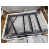 End Table with Charging Station,Glass Top Night Stand with LED Lights,Nightstand with 3 Drawers for Bedroom,Morden Side Table with Storage Shelves for Small Space,Black