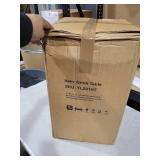 Small Round Pedestal Side Table, Wooden End Table for Living Room,