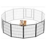 FXW Rollick Unleashed Dog Playpen for Indoor, Yard, RV Camping, 32 inch 4 Panels for Small and Medium Dogs, Black
