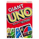 Mattel Games Giant UNO Card Game for Kid, Adult & Families, Color Blind Accessible & Customizable Large Deck