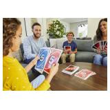 Mattel Games Giant UNO Card Game for Kid, Adult & Families, Color Blind Accessible & Customizable Large Deck