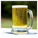 Amlong Crystal Lead-Free Beer Mug - 12 oz (Right For 1 Bottle), Set of 2