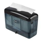 EZbrnd Countertop SLIMFOLD Hand Towel Dispenser for Kitchen/Bathroom/Office/RV/Airbnb, Guest Towel Holder, Black