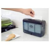 EZbrnd Countertop SLIMFOLD Hand Towel Dispenser for Kitchen/Bathroom/Office/RV/Airbnb, Guest Towel Holder, Black