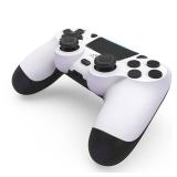 MOVONE Wireless Controller for PS4,Dual Vibration Game Joystick/Motion Sensing/Touchpad/Speaker/3.5mm Headphone,Compatible with PS4/Slim/Pro Console/PC(white+black)
