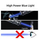 ERAMONG High Power Blue Flashlight, Long Range Flashlight with Adjustable Focus and Multi Patterns for Camping, Hiking, Hunting, Fishing