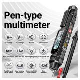 ANENG Pen Type Digital Multimeter 4000Count AC/DC Voltage Tester, Professional Current Meter, Non-Contact Voltmeter Sensor,Live Wire Detection,Resistance, Continuity, Capacitance, and Diode Testing