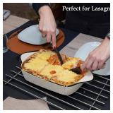 NUTRIUPS 34Oz Small Baking Dishes Set of 3, 8.1x5.7x2