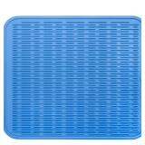 MicoYang Silicone Dish Drying Mat for Multiple Usage,Easy clean,Eco-friendly,Heat-resistant Silicone Mat for Kitchen Counter or Sink,Refrigerator or Drawer Liner Lichen BlueL 2XL 24 inches x 18 inches