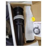 KES Black Sink Drain Without Overflow, Bathroom Sink Stopper, Pop Up Drain Vessel Sink, 2 Pack, Matte Black, All Metal Rustproof Brass and 304 Stainless Steel, for 1.6\"-1.9\" Sink Hole, S2008D-BK-P2