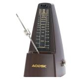 AODSK Mechanical Metronome Black Universal Metronome for Piano Guitar Violin Drums and Other Instruments Standard Loud Sound