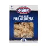 Kingsford Quick Light Fire Starters | Wooden Fire Starters Made with All Natural Hardwood for Grilling, Campfires, & Outdoor Fireplaces | 32 Count Fire Starter Rolls