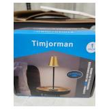 Timjorman LED CordlessTable Lamp,4000mAh Rechargeable Battery Desk lamp,3 Level Brightness Portable Night Light, Minimalist Design, for Couple Dinner/Coffee Table/Restaurant/Bedroom(Bronze)