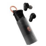 Skullcandy Dime Evo Wireless Earbuds, Bluetooth Headphones, Noise Isolating Fit, Up to 36 Hours Battery, Microphone for iPhone Android, Easy Carry with Clip-Anywhere Case - True Black