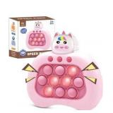 Fidget Toys Fast Push Bubble Game Console, Handheld Puzzle Game for Kids, Ages 3-12, Stocking Stuffers for Boys & Girls (Pink) pack of 2