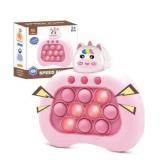 Fidget Toys Fast Push Bubble Game Console, Handheld Puzzle Game for Kids, Ages 3-12, Stocking Stuffers for Boys & Girls (Pink) pack of 2