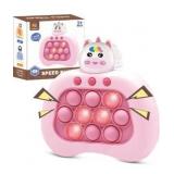 Fidget Toys Fast Push Bubble Game Console, Handheld Puzzle Game for Kids, Ages 3-12, Stocking Stuffers for Boys & Girls (Pink) pack of 2